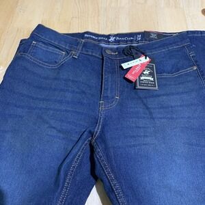 Jeans Beverly Hills Polo Club Mens 34X30 Modern Stretch Slim Fit Jeans Blue New